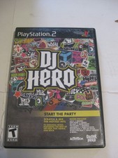 DJ Hero (Sony PlayStation 2, 2009), PS2, GAME ONLY, NO TURNTABLE, missing manual