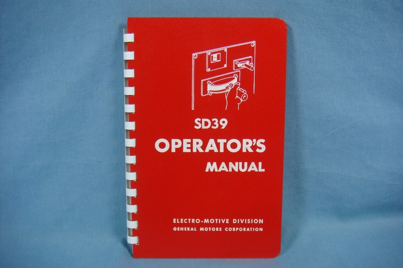 EMD Electro Motive Division SD39 Road Diesel Engine Operator's Manual  C2