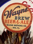 Wayne Brew Beer & Ale Coaster 1940s Patriotic red white and blue Erie, PA — photo 1