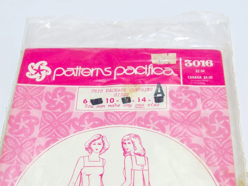 Vintage Patterns Pacifica of Hawaii Long Dress Size 6 10 14 UNCUT, 3016 - Image 4 of 4