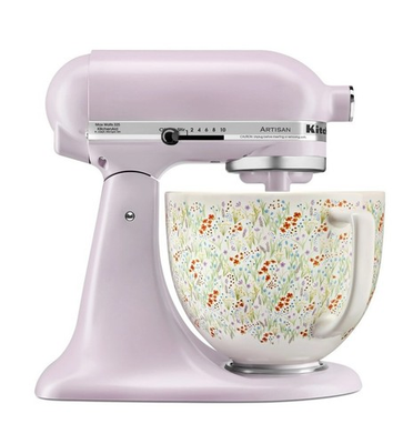 #ad #ad KitchenAid Artisan 5Qt Tilt Mixer Wildflower Ceramic Bowl Beater Hook Whip $369.94