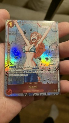 One Piece TCG OP01-016 Nami Alternate Art Manga Rare Card Englisch PROXY