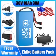 UUG 36V 10Ah Lithium Ebike Battery Pack f o 100W-1000W Bicycle Motor 30A BMS