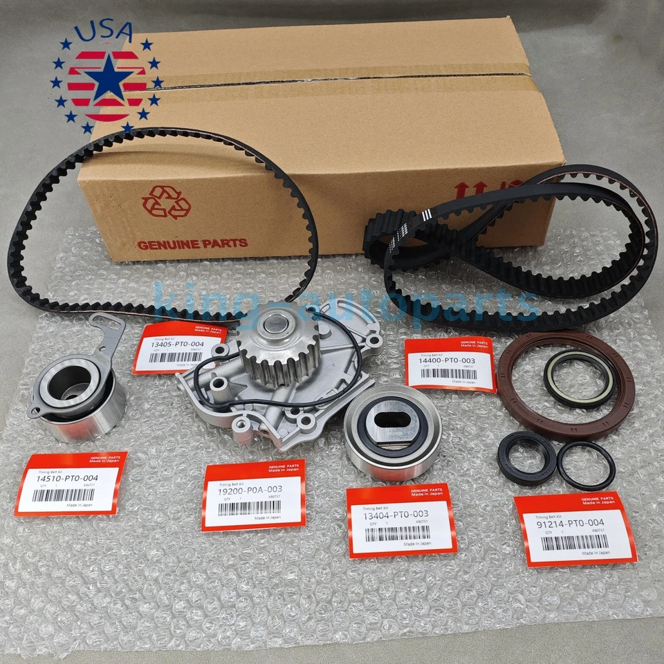 OEM ！Timing Belt Water Pump Kit Fits For 90-97 Honda Accord Prelude Isuzu 2.2L Foto 4 de 4