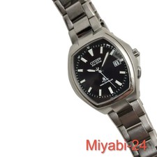Citizen Attesa Tonneau Solar Titanium Watch Lightweight Radio-Atomi