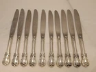 Lot 10 Old Master By Towle Sterling Silver Handles Dinner Place Knifes 8 3/4" NR