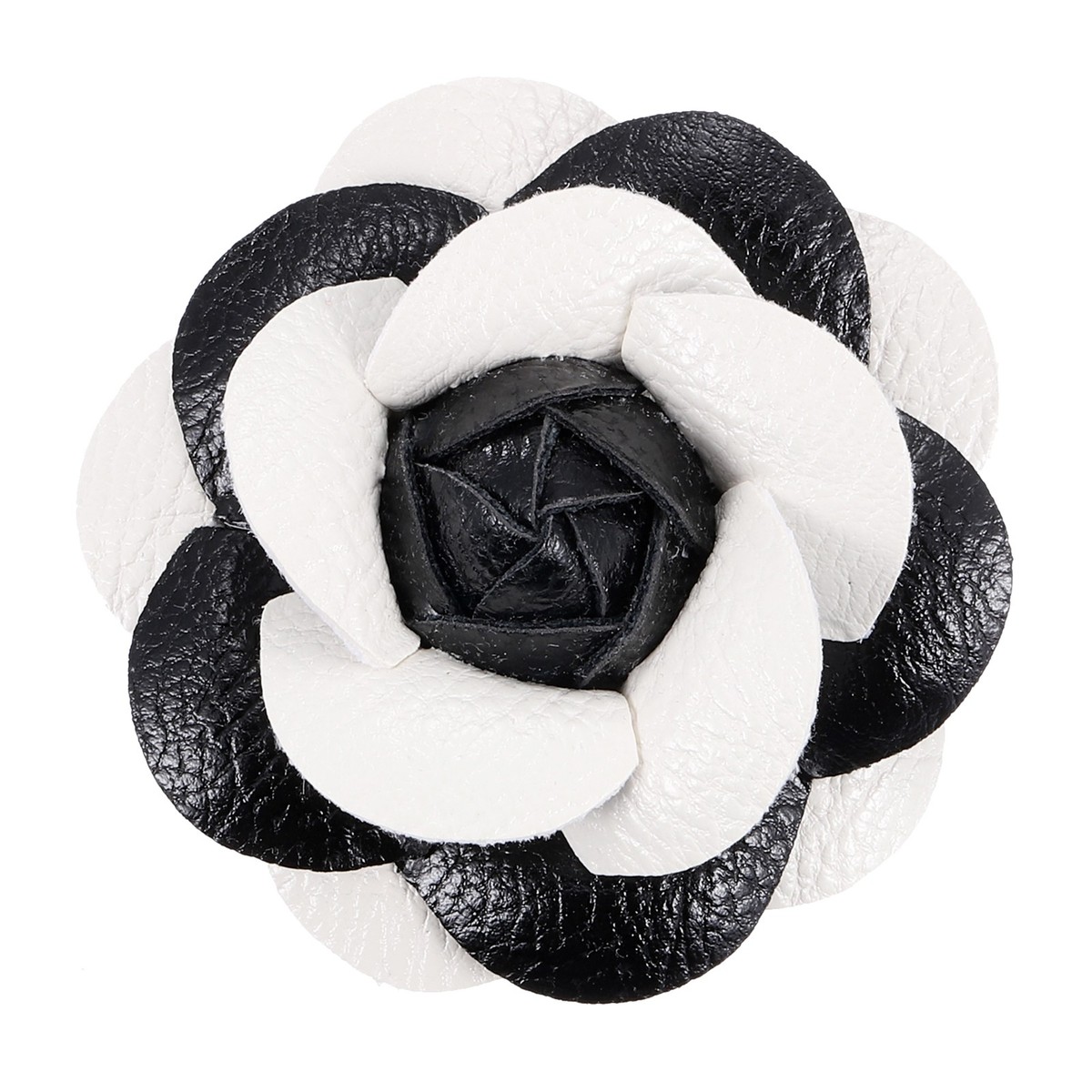Luxury Camellia Flower Black or White Floral Velvet Hair Clips Black Velvet Camellia Hair Clip | Pearl Flower Barrette  main image 2