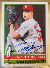 2025 Topps Heritage Auto MICHAEL MCGREEVY Rookie Autograph Card CARDINALS 1st RC