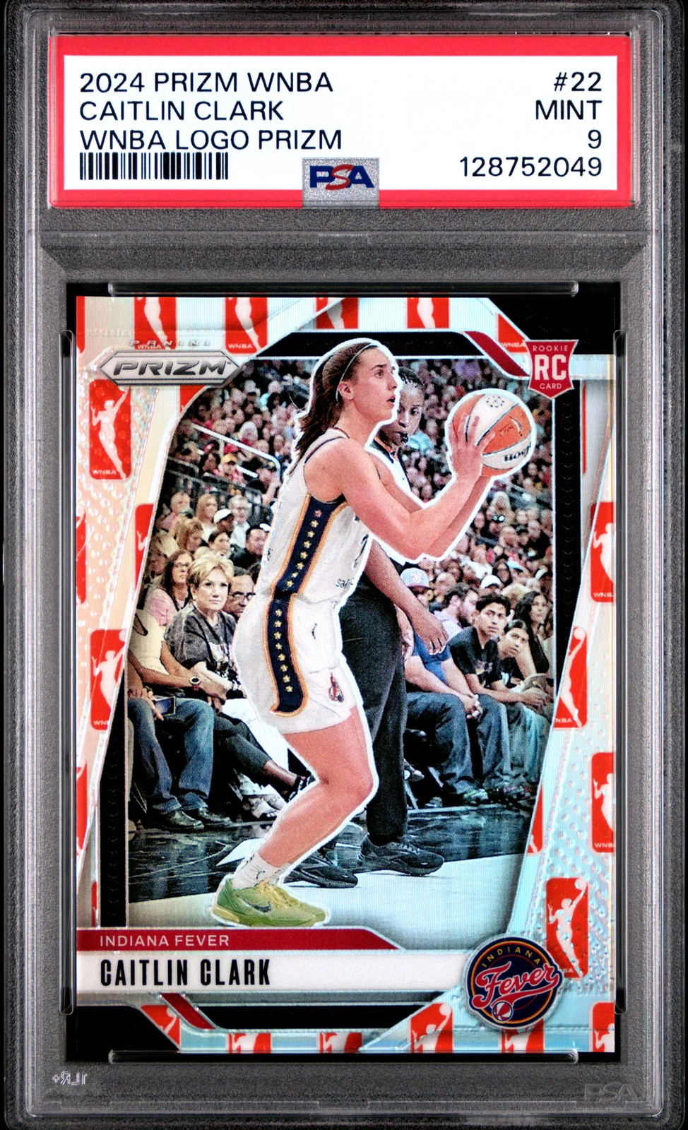 2024 Panini Prizm WNBA Caitlin Clark #22 Logo RC PSA 9