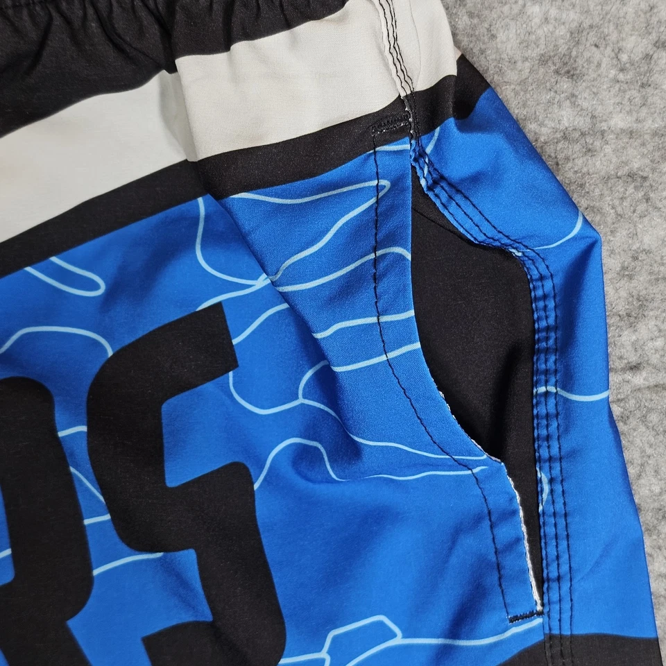 Carolina Panthers Team Apparel Swim Trunks Board Shorts Men XL Blue Black White - Image 4 of 4