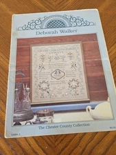 Elizabeth Pusey Sampler Cross Stitch Leaflet 10 Chester County Collection