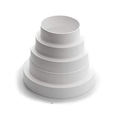 3  4  5  6  White Plastic Duct Reducer Increaser   Highly Durable Universal 1