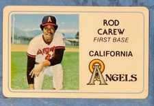 ROD CAREW 1990 CALIFORNIA ANGELS PERMA-GRAPHICS CREDIT CARD