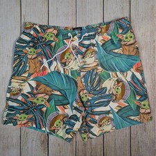 Star Wars The Mandalorian Baby Yoda Grogu Toddler Boys Swim Trunks Shorts — listing 6