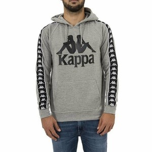 felpa kappa grigia con cappuccio