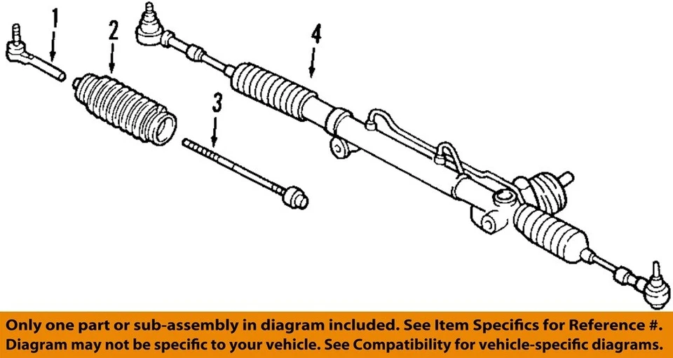 Used Rack and Pinion Assembly fits: 2008 Cadillac Sts Power Rack and Pinion w/o - Imagem 3 de 4