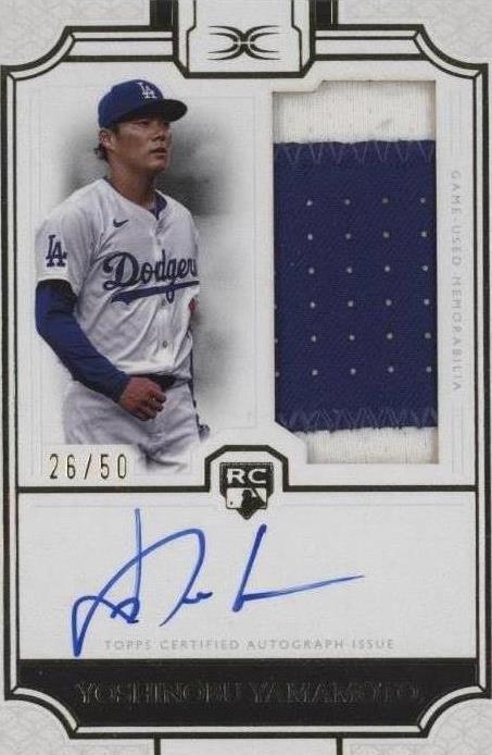 2024 Topps Definitive Collection - Yoshinobu Yamamoto #DRPC-YY for