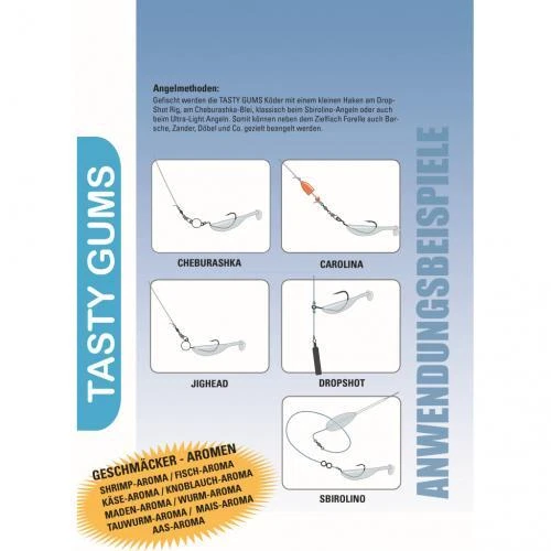 JENZI Type6 Forellenköder Trout Worm UV Gummiköder 7cm gerippt Fisch Käse Aroma - Bild 2 von 2