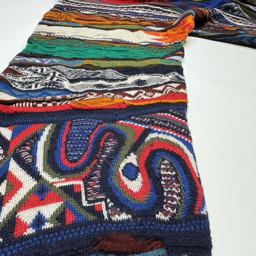 Coogi Sweater Mens Size Large Vintage 90s Multicolor Knit Crewneck 100% Wool - Picture 13 of 14