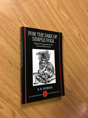For The Sake Of Simple Folk by R. Scribner - Pub: Oxford - 2000 - Paperback Book