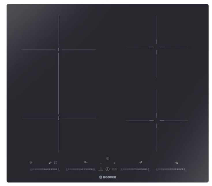 Hoover HTPS64MCTTWIFI 60cm 'Flexi-Zone' Induction Hob - LED, Touch Control, WIFI
