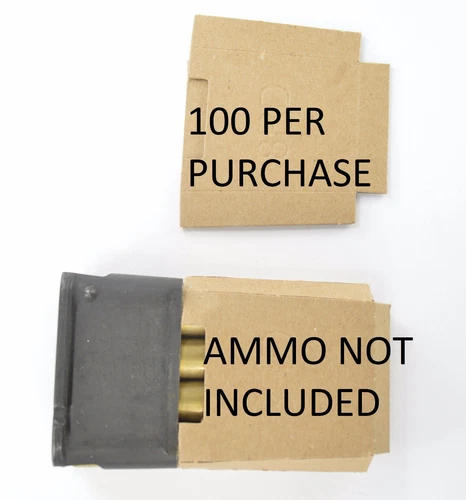 100X M1 Garand USGI 8RD enbloc clip cardboard Inserts Silencers Bandoleer