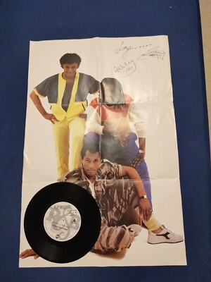 1983 Imagination Looking At Midnight 7'' Vinyl Single. Poster Sleeve. Autographed