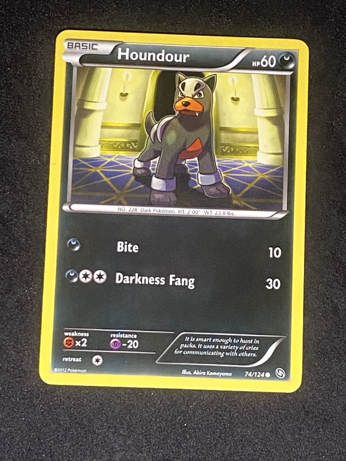 NM Houndour 74/124 Dragons Exalted Regular