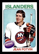 1975 Topps Hockey #36 Jean Potvin NM/MT