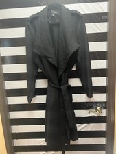 Women "halogen" Black Jacket/duster With Ties. Size 3x. Prev. Owned