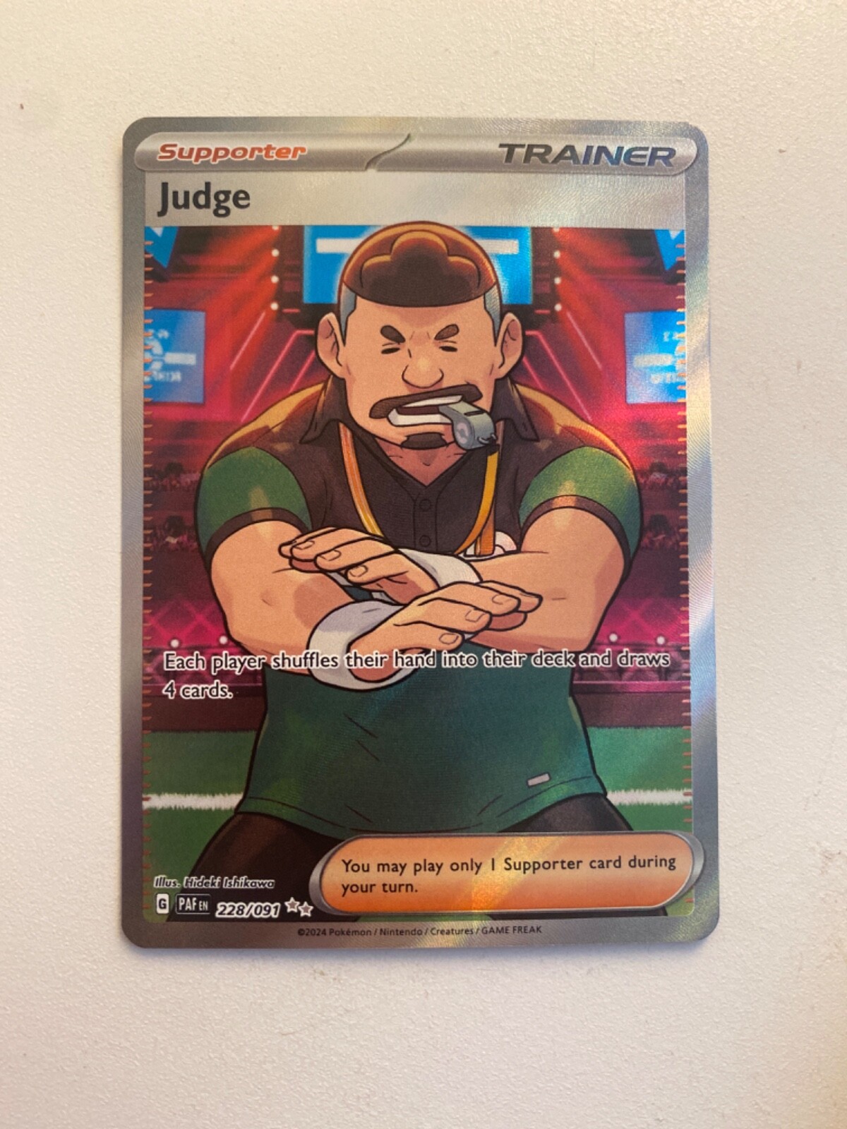 Pokémon TCG Judge Scarlet & Violet: Paldean Fates 228/091 Holo Ultra Rare