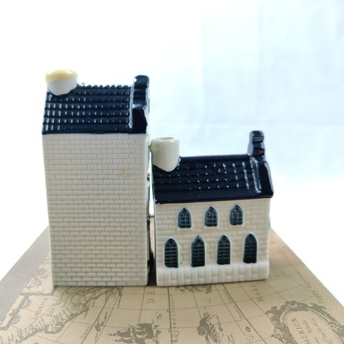 KLM Blue Delft's BOLS Amsterdam 1575 Canal House #7 #58 Empty Bottle Lot Of 2 - Picture 2 of 8