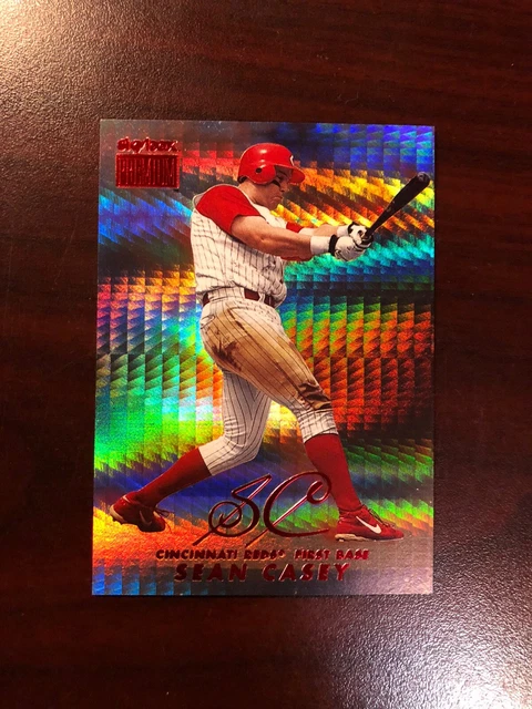 1999 SKYBOX PREMIUM STAR RUBIES PARALLEL #121 SEAN CASEY REDS RARE SSP #44/50