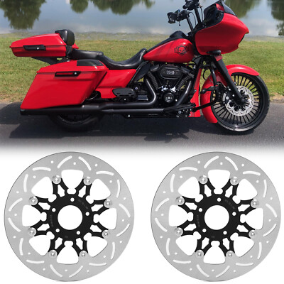 Floating 11.8 Front Brake Rotors for Harley Touring Road King Street Glide 08-23