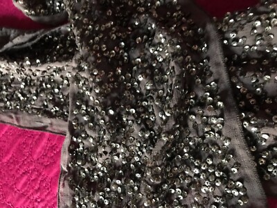 Sciarpa Zara stola perle paillettes