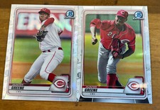 Hunter Greene Refractor & Base Lot 2020 Bowman Chrome Draft #BD-196 FREE SHIP