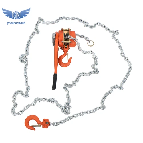 1.5 Ton Manual Lever Chain Hoist, 3300LB Capacity, 360° Hook, 20FT G80 Chain