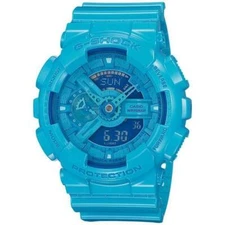 Casio G-Shock Magnetic Resistant World Time Alarm Blue Color Analog GA-110B-2D