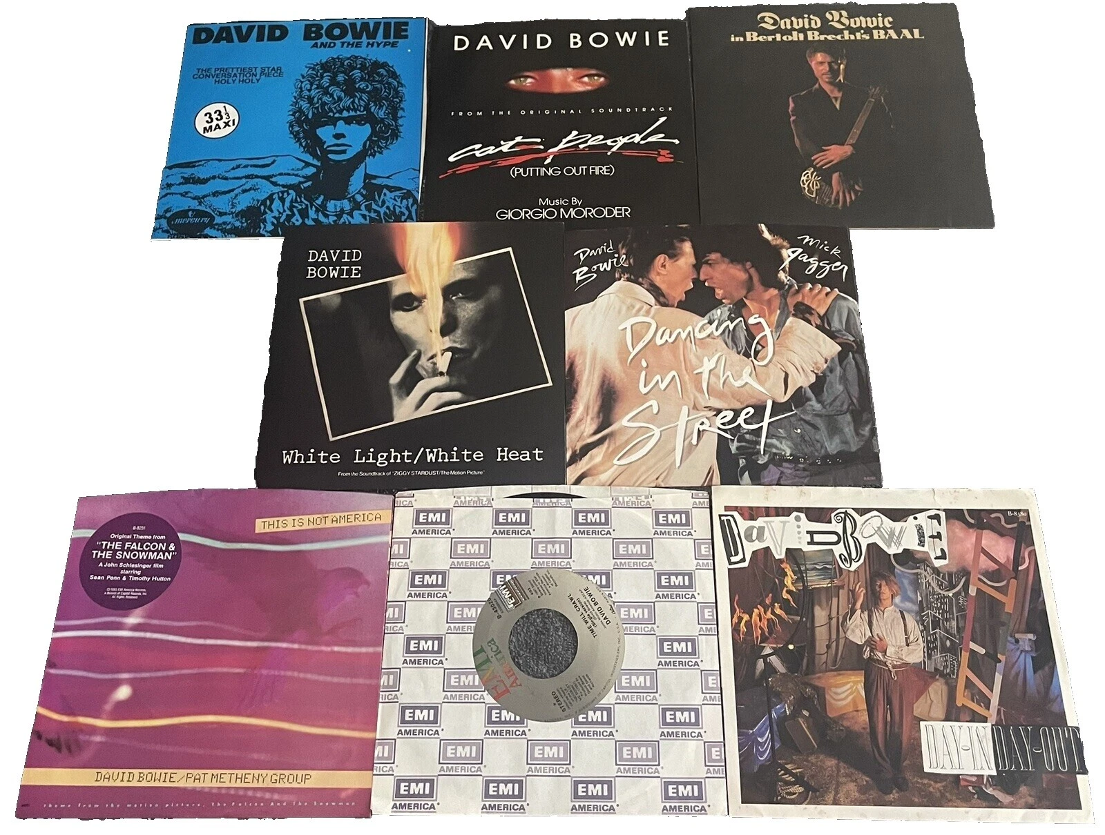 David Bowie Dance & Electronica 45 RPM Speed Vinyl Records