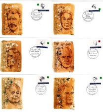 2799/804+ FDC  6 CARTES  1er JOUR      PERSONNAGES CELEBRES 1993