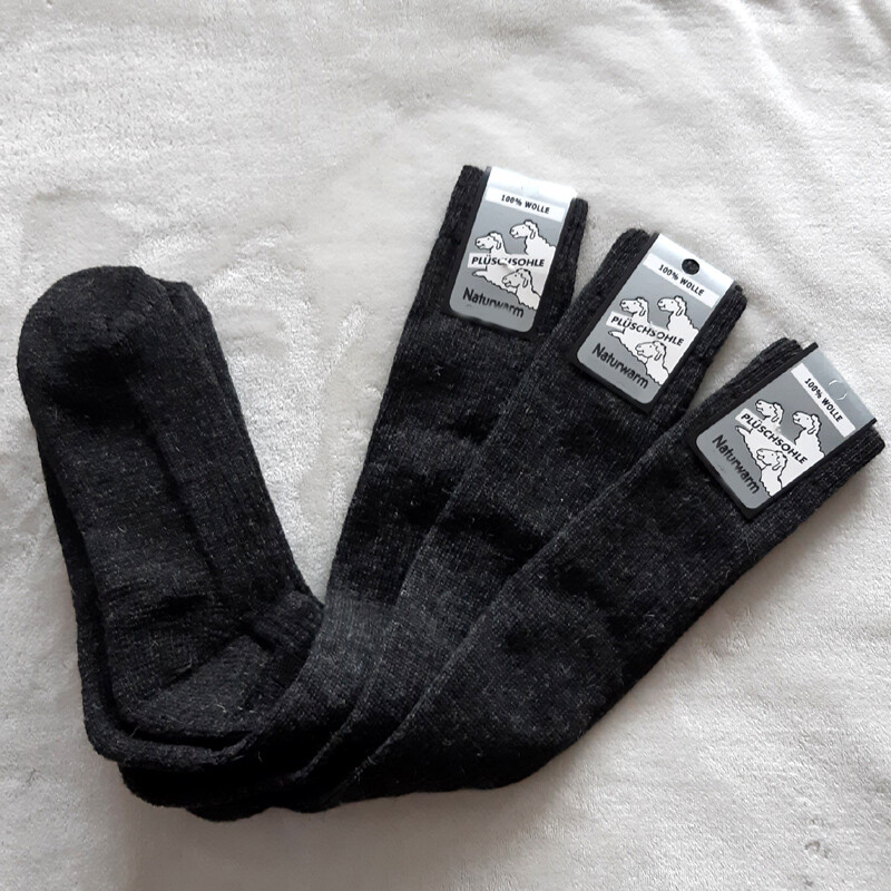 Calcetines Noruegos Para Senderismo Anthracita 100% Lana 39 A 46