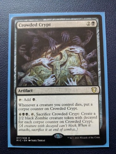 Crowded Crypt / Commander: Innistrad: Midnight Hunt Regular / MTG Magic - Picture 2 of 2