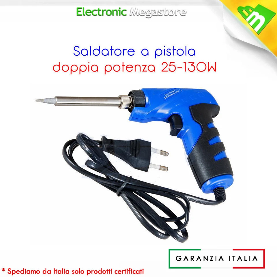 LAFAYETTE-MKC-GBC SALDATORE A PISTOLA DOPPIA POTENZA 25-130 WATT ALTA QUALITA