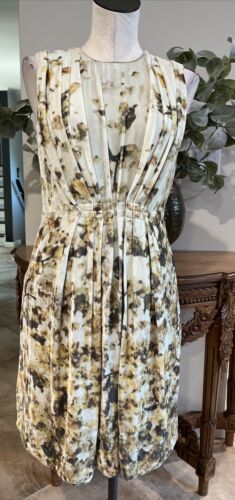 Anthropologie Mongrels In Common Women 2 Blurred Calendula Velvet Dress FF