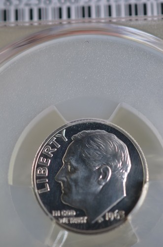 PR66CAM 1963 90% SILVER ROOSEVELT DIME PCGS GRADED 10C PROOF COIN US PR 66 CAMEO - Picture 6 of 9