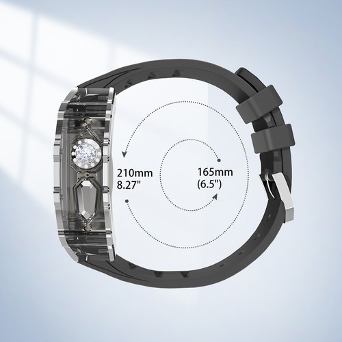 Kit Mod pour Apple Watch Ultra 2 49 mm 9876 45/44 mm boîtier acier bracelet bouton cristal - Photo 10 sur 59