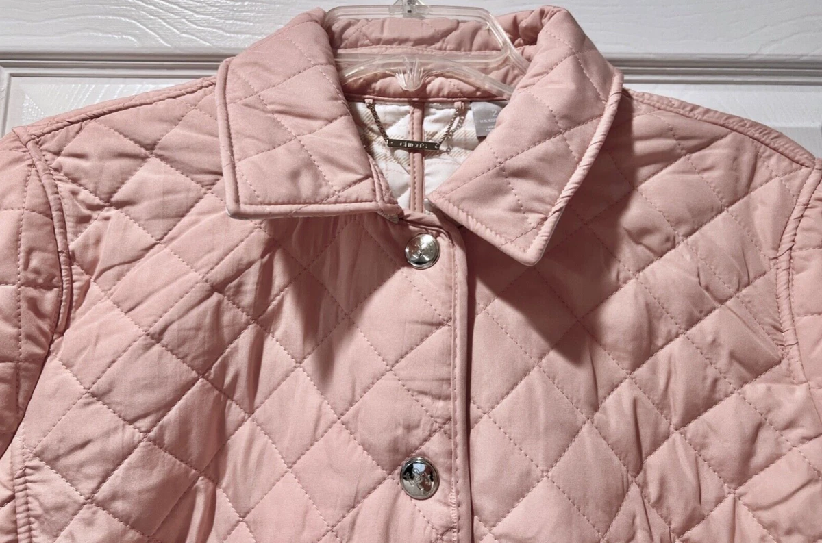 Chico's Pink Quilted Jacket 2 L or XL