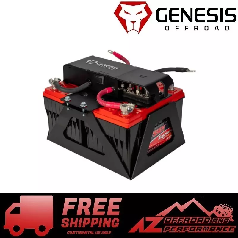 Genesis offroad dual battery sale kit wrangler jl