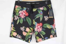 Roark Men's Board Shorts 17" Passage Manu Flora Black RB432