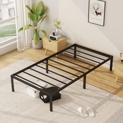 18 Inch Twin Bed Frame No Box Spring Needed,Metal Platform Bed Frames Twin Size
